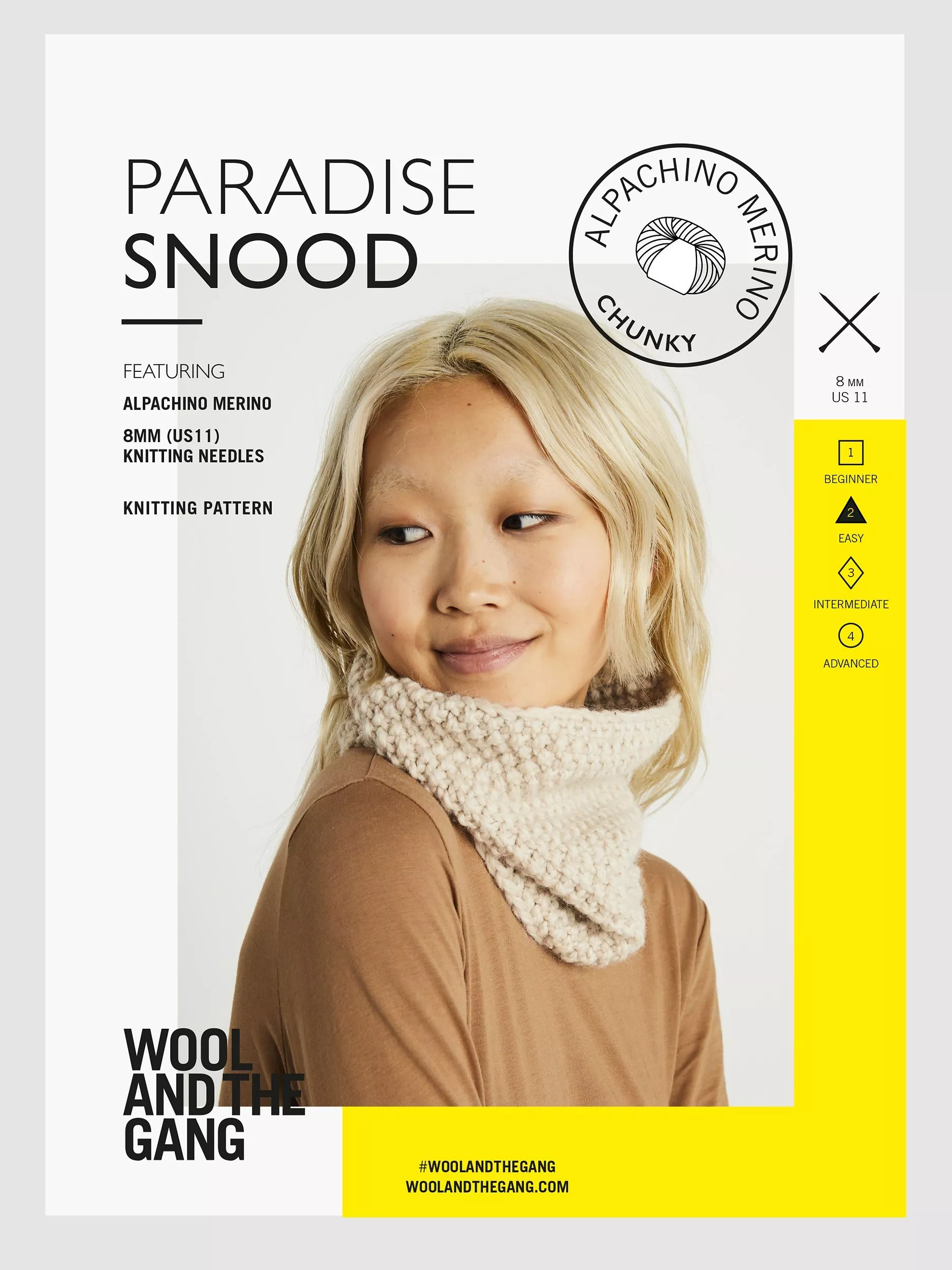 Wool And The Gang Paradise Snood Knitting Pattern