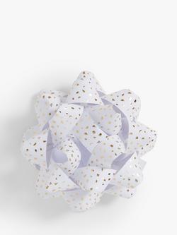 John Lewis Confetti Paper Mega Gift Bow, White