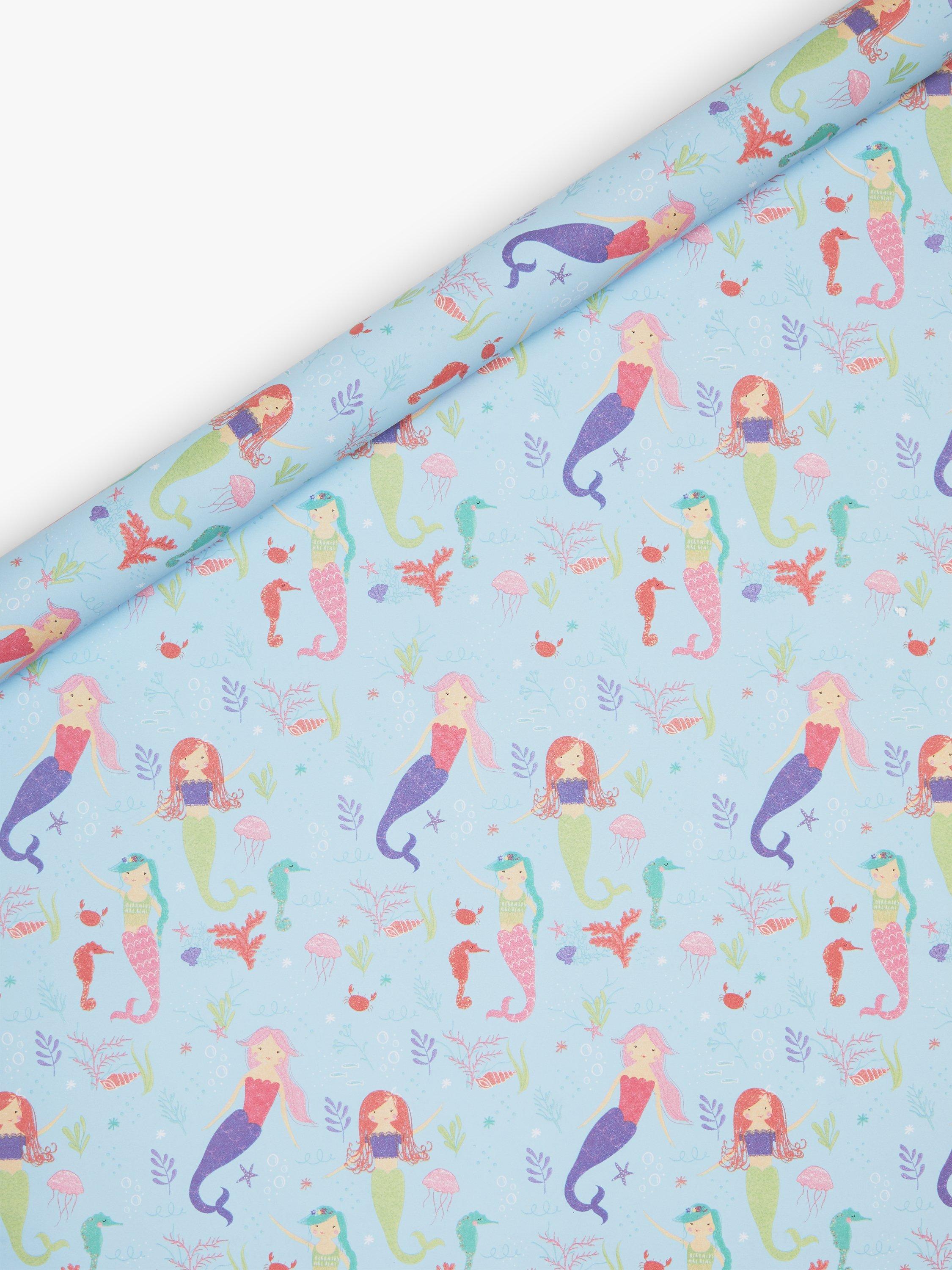 John Lewis Mermaids Wrapping Paper, 3m