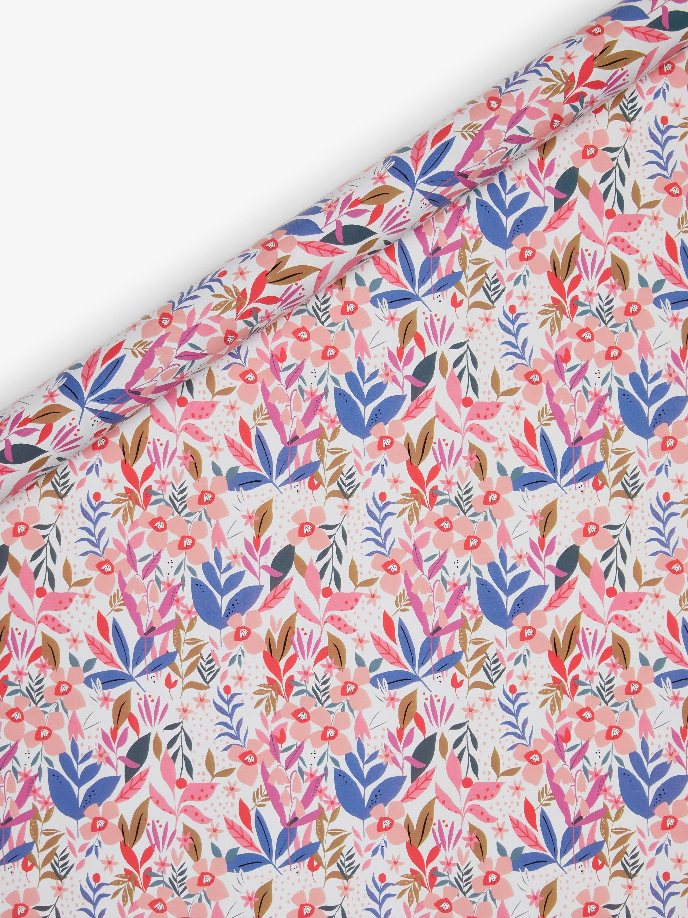 John Lewis Contemporary Floral Wrapping Paper, 3m