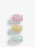 John Lewis Pastel Raffia, 8m, Pack of 3