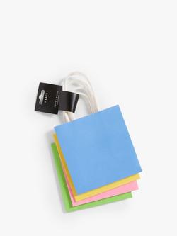 John Lewis Bright Gift Bags, Pack of 4 - view 2, Multi
