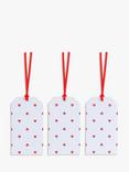John Lewis Ditsy Heart Gift Tags, Pack of 3