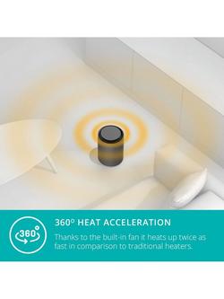 Duux Threesixty 2 Ceramic Electric Heater - view 2, White