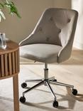 John Lewis Tilly Button Back Office Chair, Natural