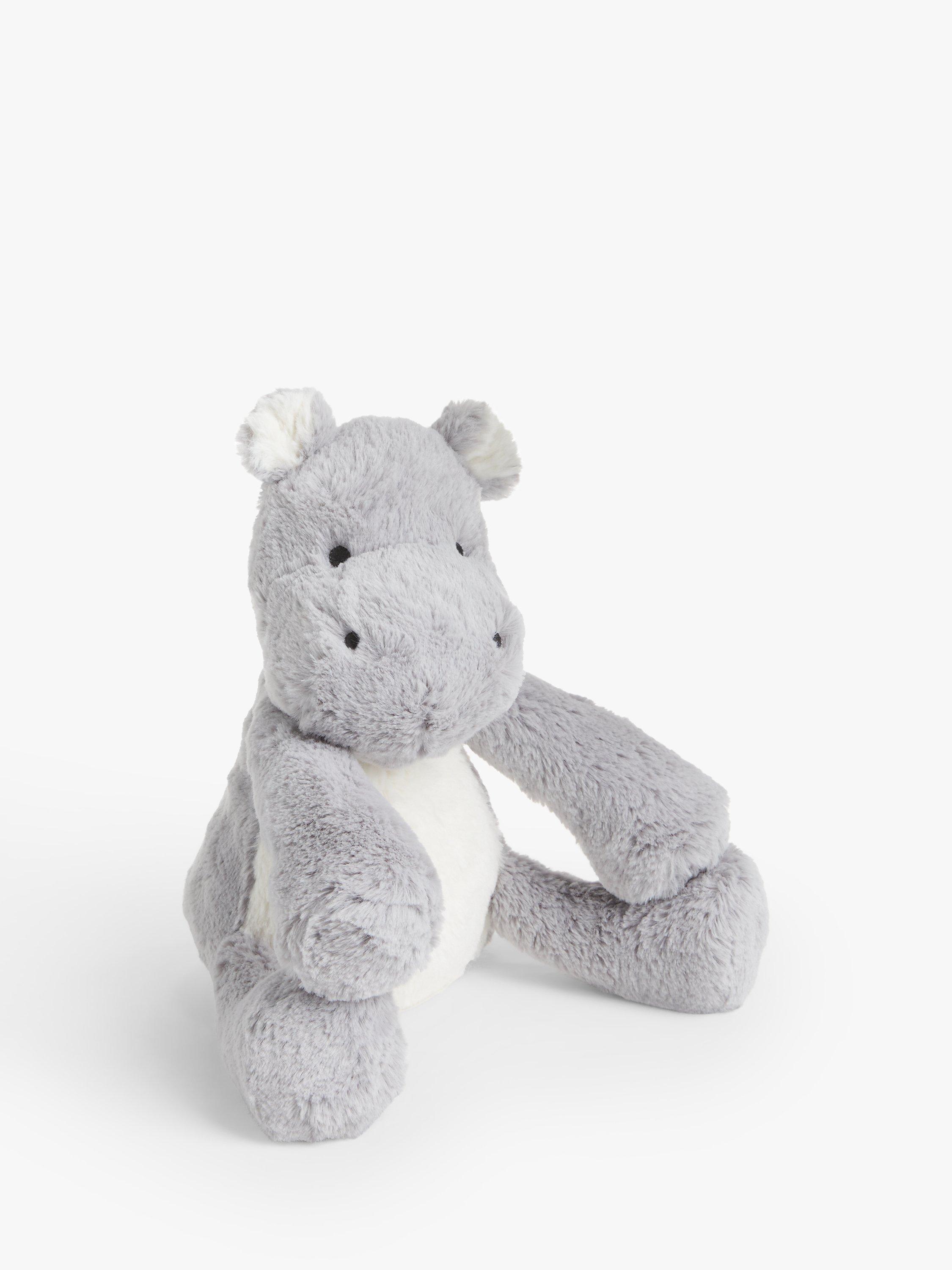 John Lewis Hippo Soft Toy, Grey