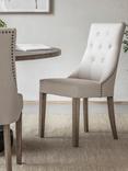 One.World St James Oak Wood Stud Detail Dining Chair