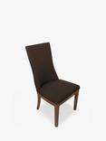 One.World St James Linen & Oak Wood Dining Chair, Charcoal