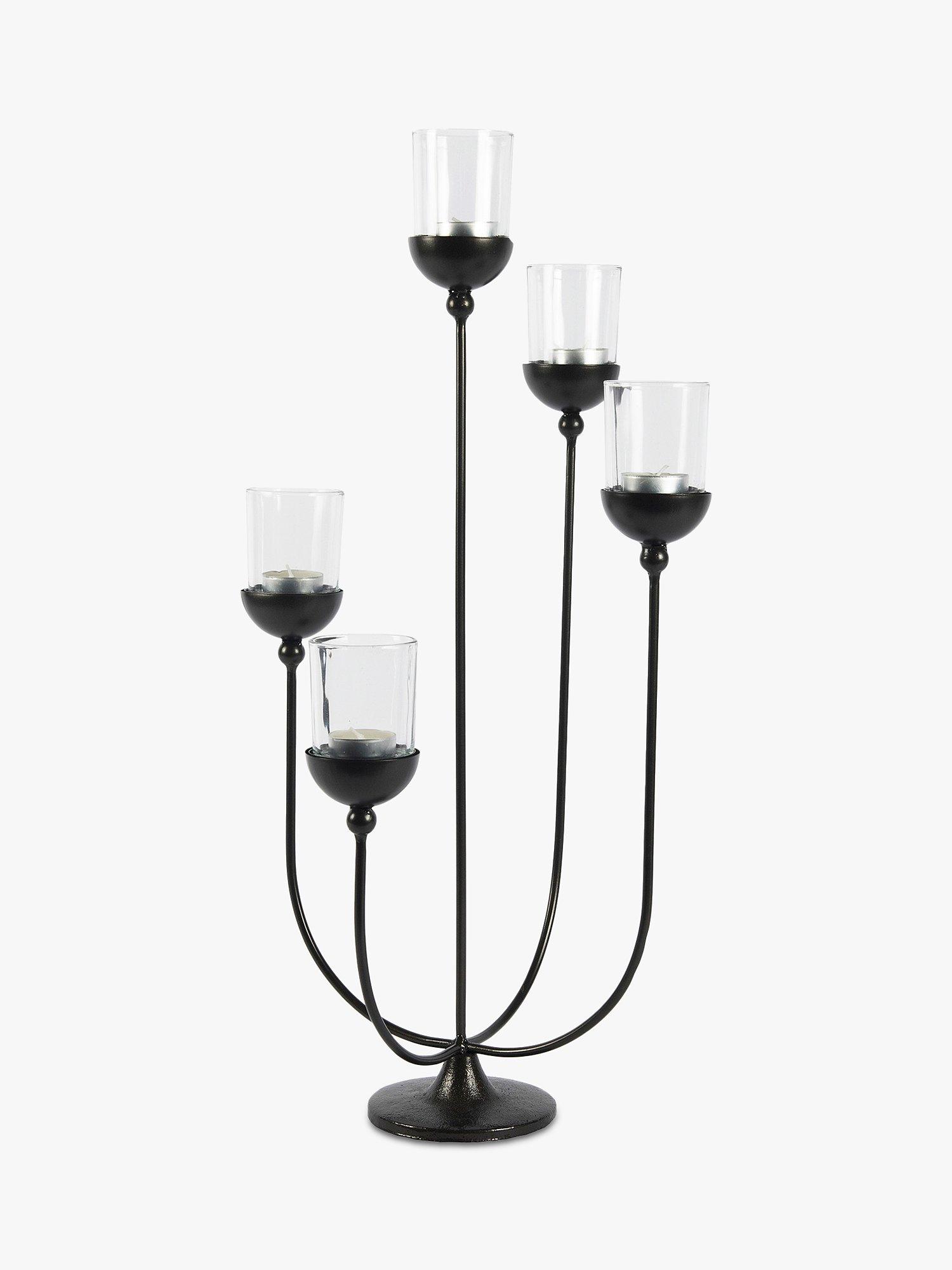 One.World Granville Candle Holder, Black