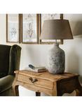 One.World Birkdale Terracotta Linen Shade Table Lamp, Stone