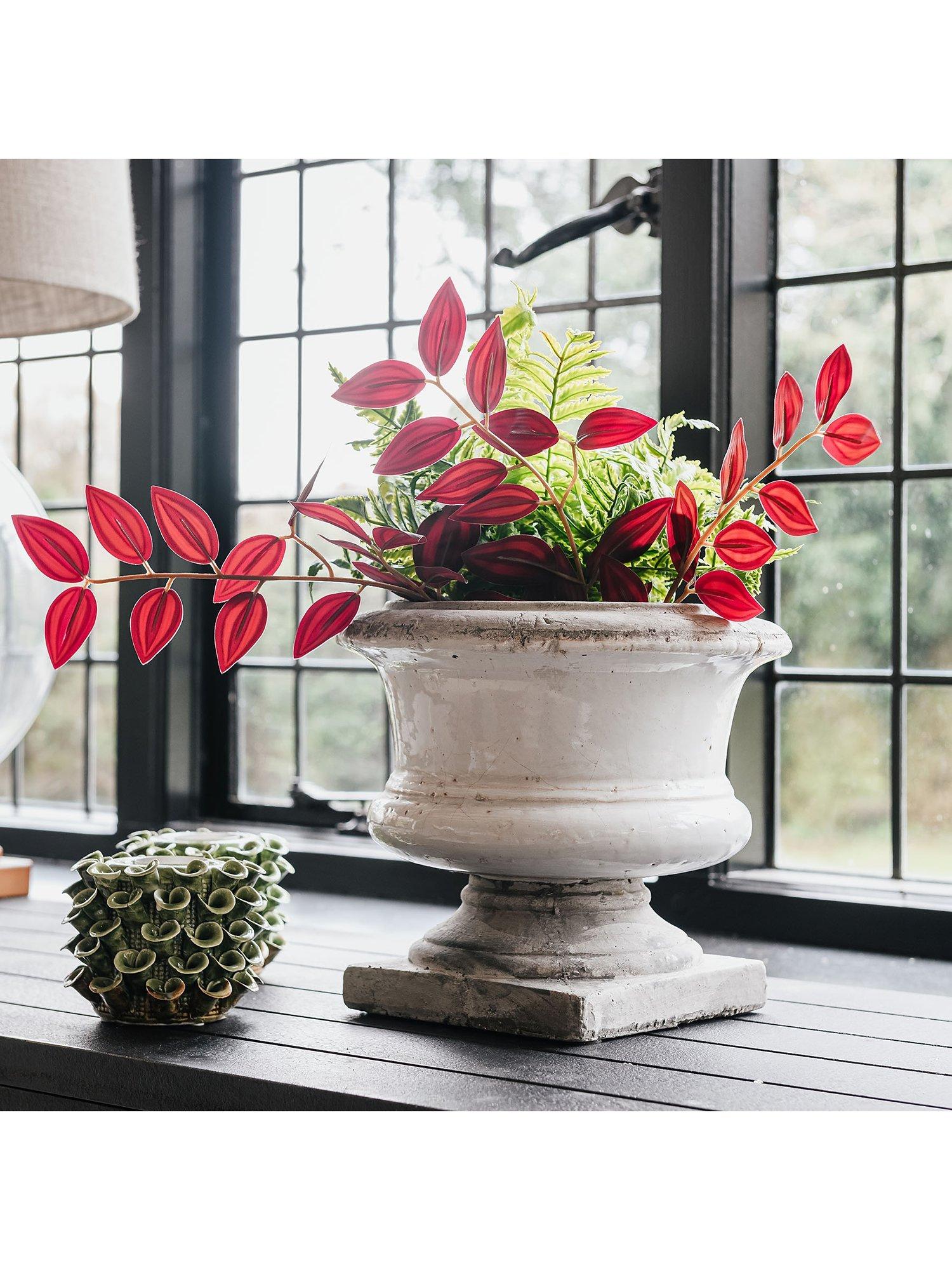 One.World Birkdale Glazed Stone Squat Planter