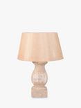 One.World Birkdale Column Base Linen Shade Table Lamp, Stone