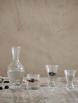 nkuku Yala Hammered Glass Tumbler, Set of 4, 325ml - view 2, Clear