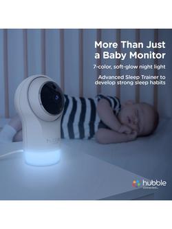 Hubble Nursery Pal Glow+ 5" Smart Video Baby Monitor - view 2, White