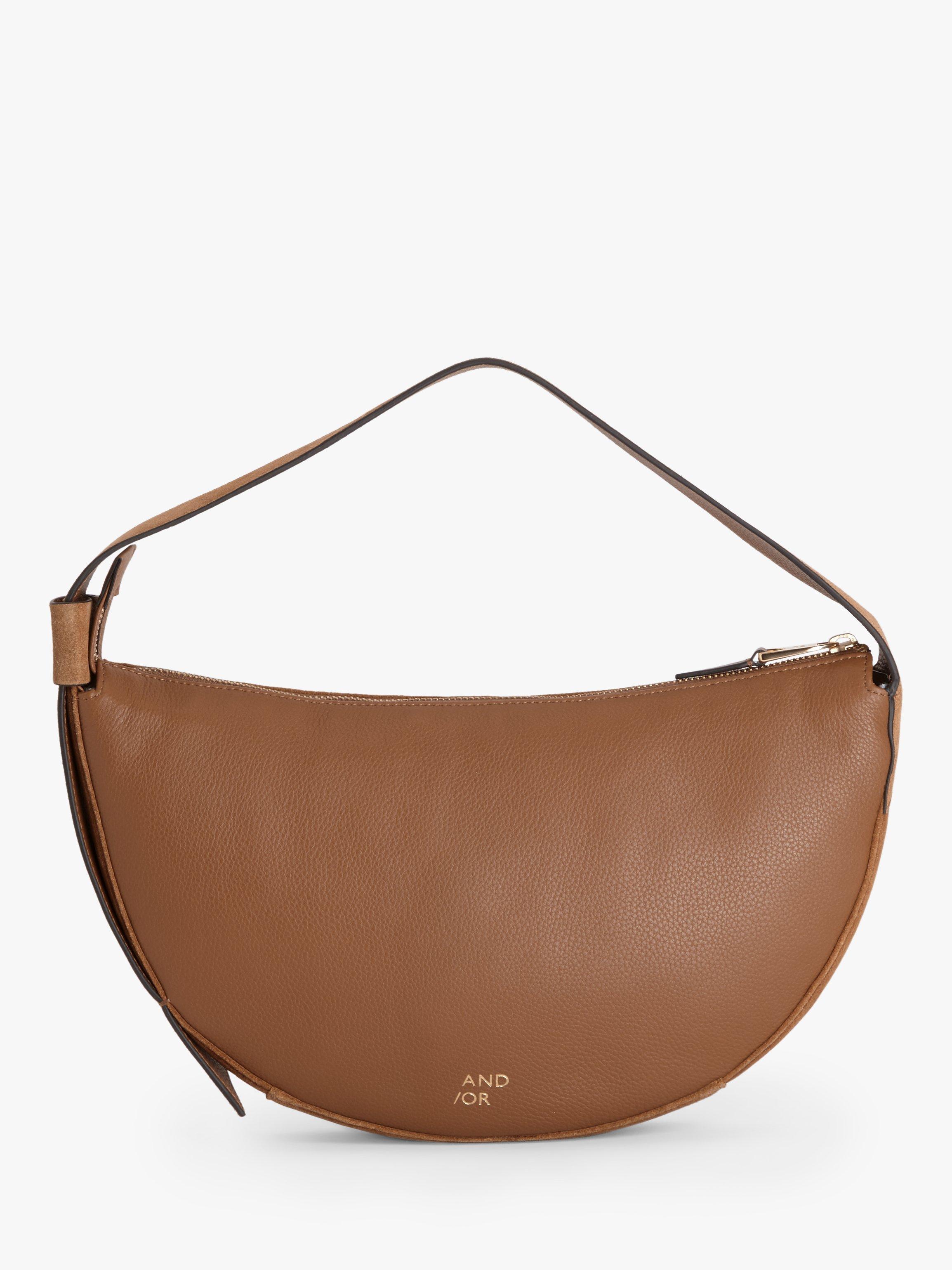 AND/OR Suede Scoop Shoulder Bag