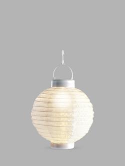 Kaemingk LED Solar Lantern, White, White