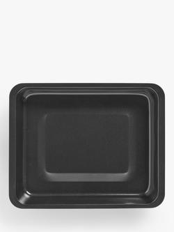 John Lewis Carbon Steel Non-Stick Roaster, Black