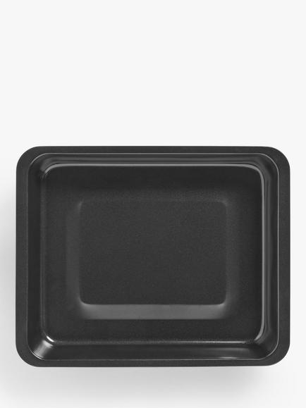 John Lewis Carbon Steel Non-Stick Roaster, Black