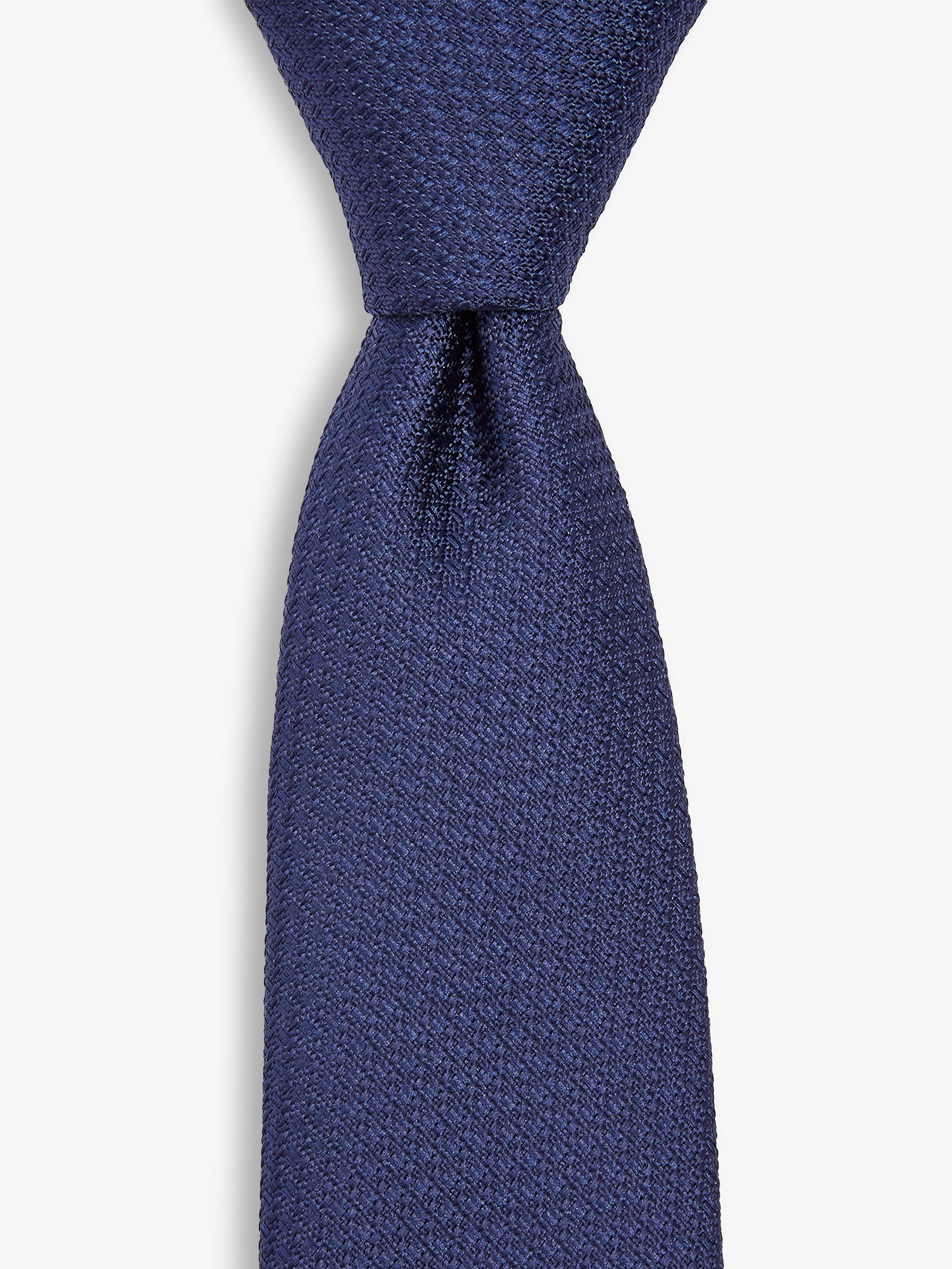 Moss Textured Tie, Navy