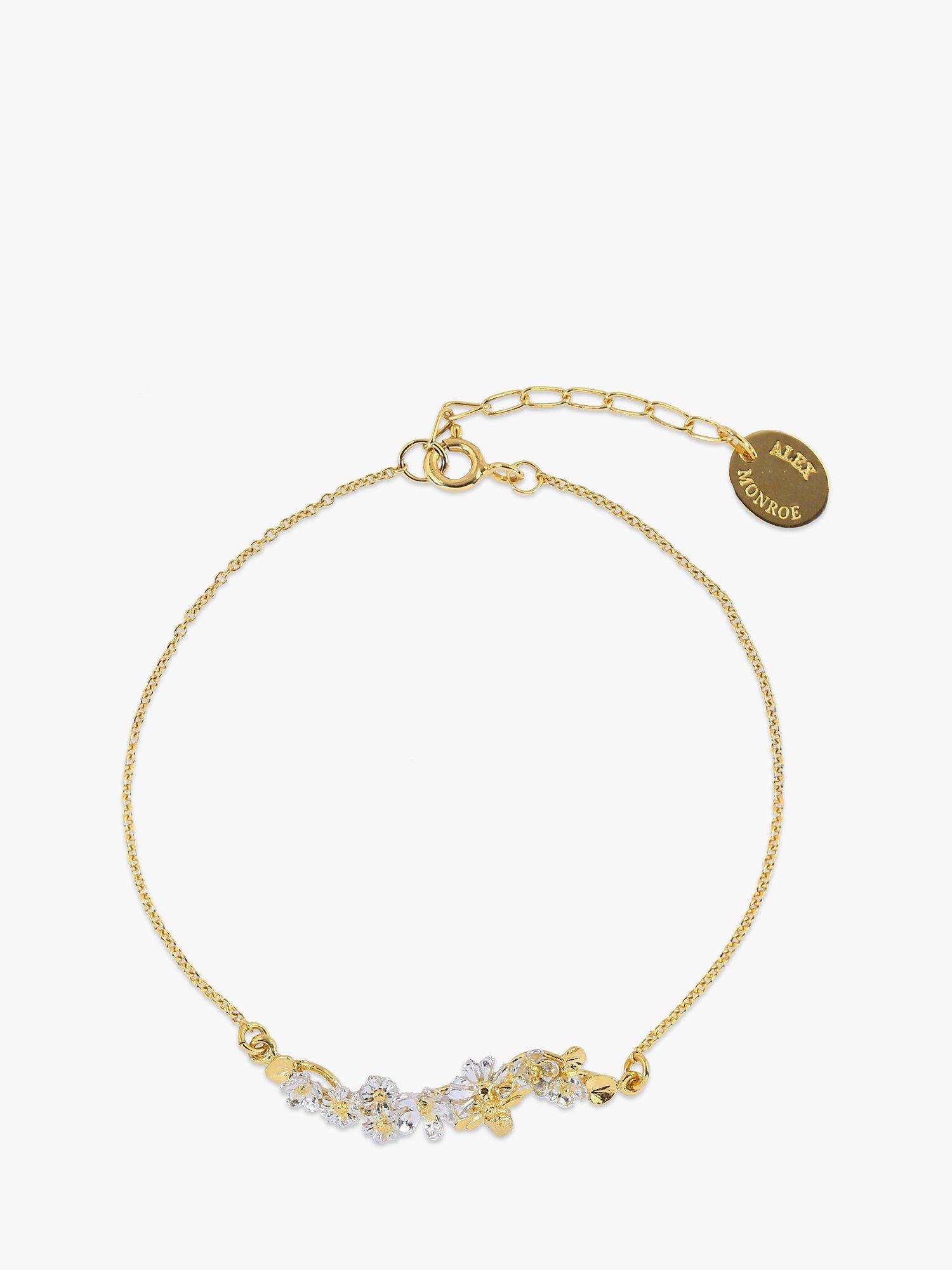 Alex Monroe Garden Gathering & Baby Bee Bracelet, Gold/Silver