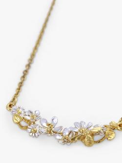 Alex Monroe Garden Gathering & Baby Bee Necklace, Gold/Silver, Gold/ Silver