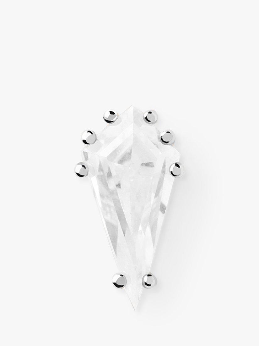PDPAOLA Noa Single Stud Earring, Silver