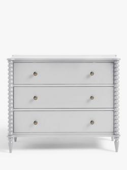 John Lewis Bobbin 3 Drawer Chest - view 2, Grey