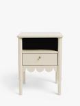 John Lewis ANYDAY Hem 1 Drawer Bedside Table, Greige