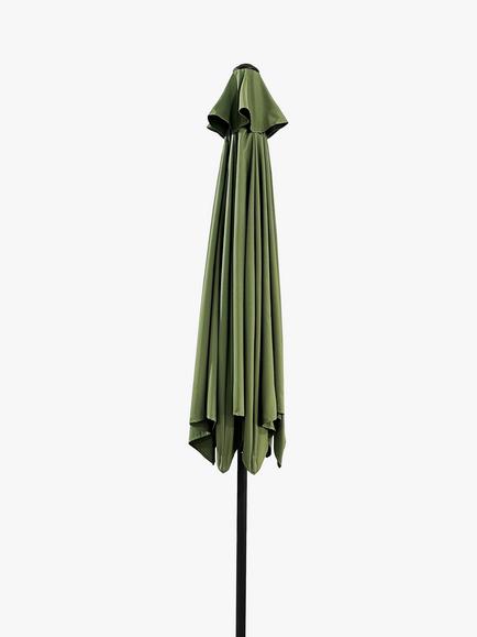 John Lewis Aluminium Wind-Up Parasol, 2.7m - view 2, Green