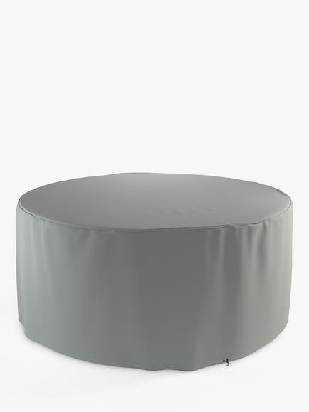 John Lewis 180cm Round Garden Table & Chairs Set Furniture Cover, Grey