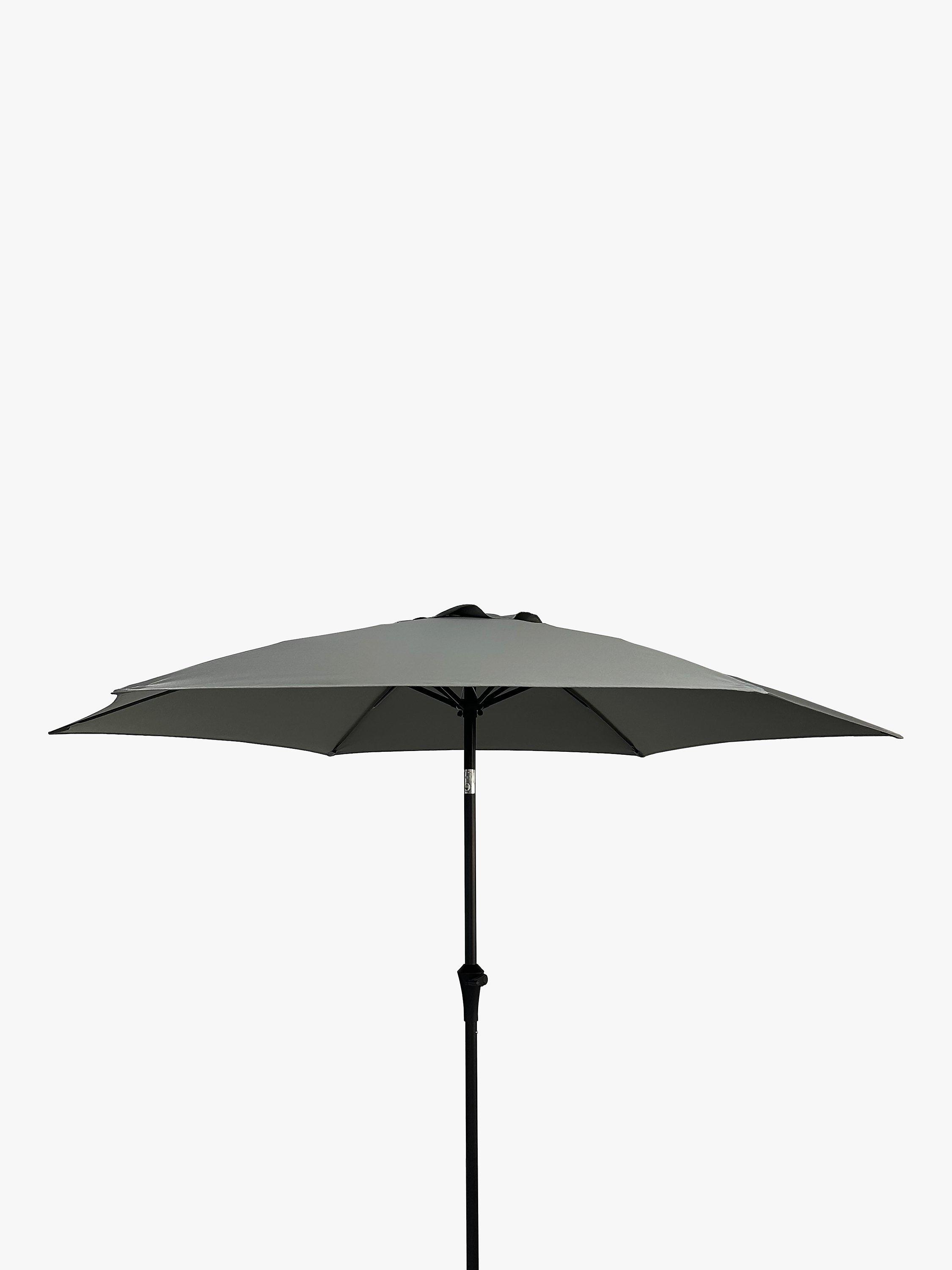 John Lewis Aluminium Wind-Up Parasol, 2.7m