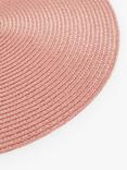 John Lewis ANYDAY Round Braided Placemats, Set of 4, Tuscan Clay