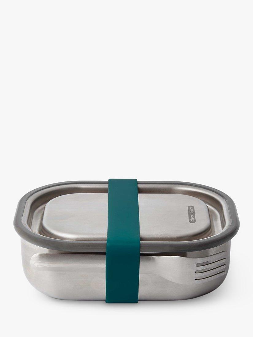 black+blum Stainless Steel Leak-Proof Lunch Box & Fork, 600ml, Ocean
