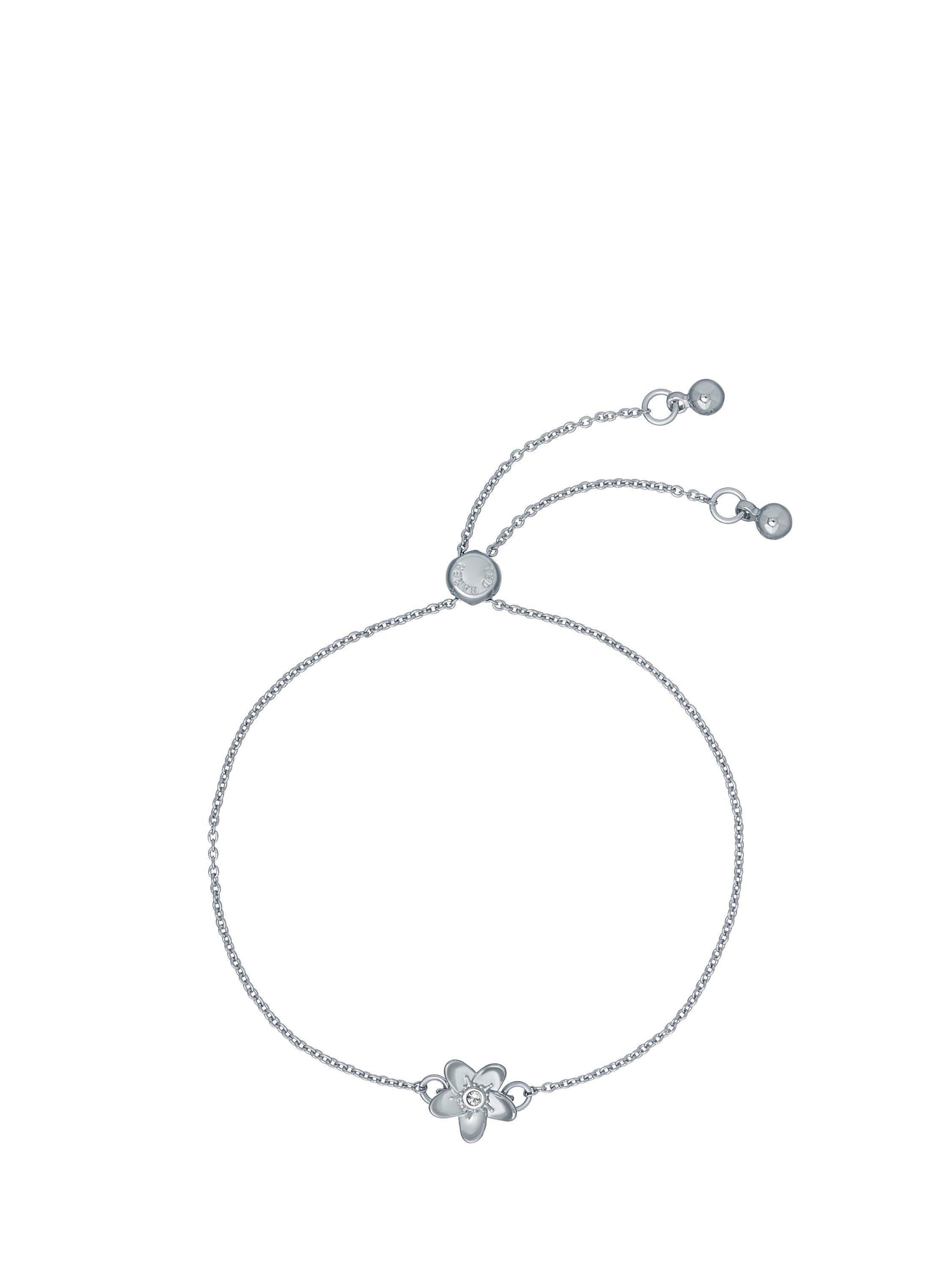 Ted Baker Braidn Blossom Crystal Charm Bracelet, Silver