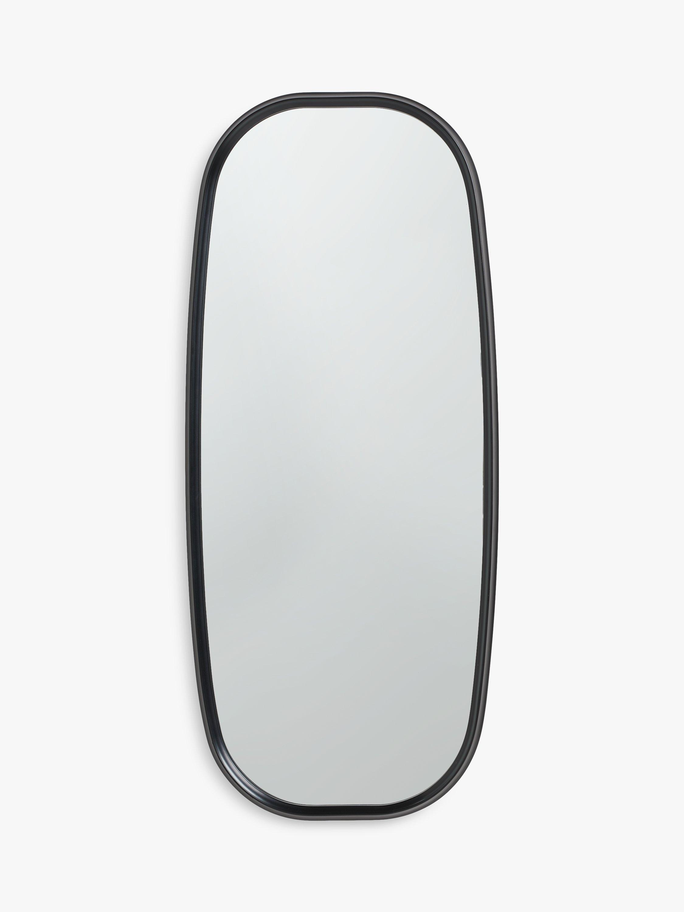 John Lewis Timeless Hallway Wall Mirror, 125 x 53.5cm, Black