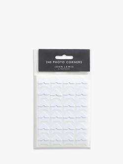 John Lewis Photo Corners, Pack of 240, Multi