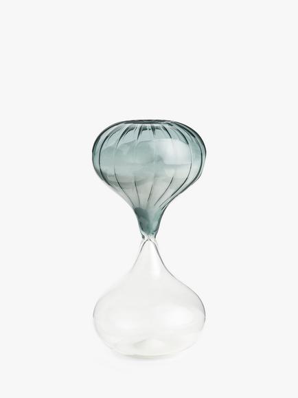 John Lewis Glass Sand Timer, Green, Green