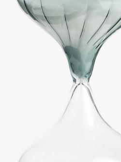 John Lewis Glass Sand Timer, Green - view 2, Green