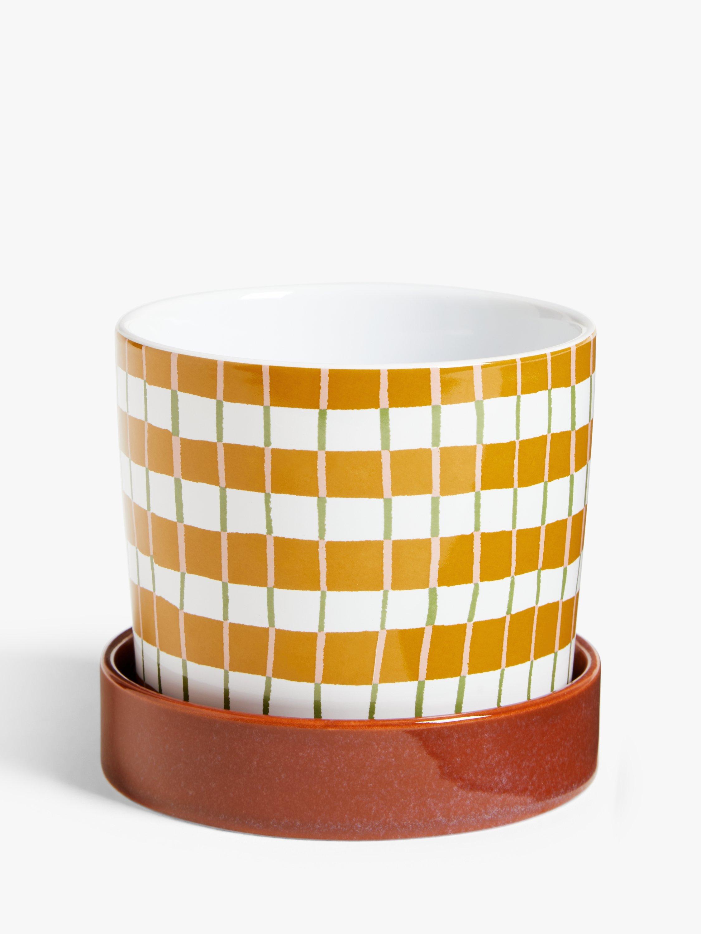 John Lewis Wavy Stripe Pot, Multi