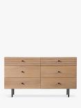 Gallery Direct Okayama 6 Drawer Chest, Natural