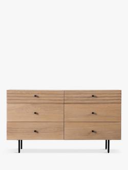 Gallery Direct Okayama 6 Drawer Chest, Natural, Natural