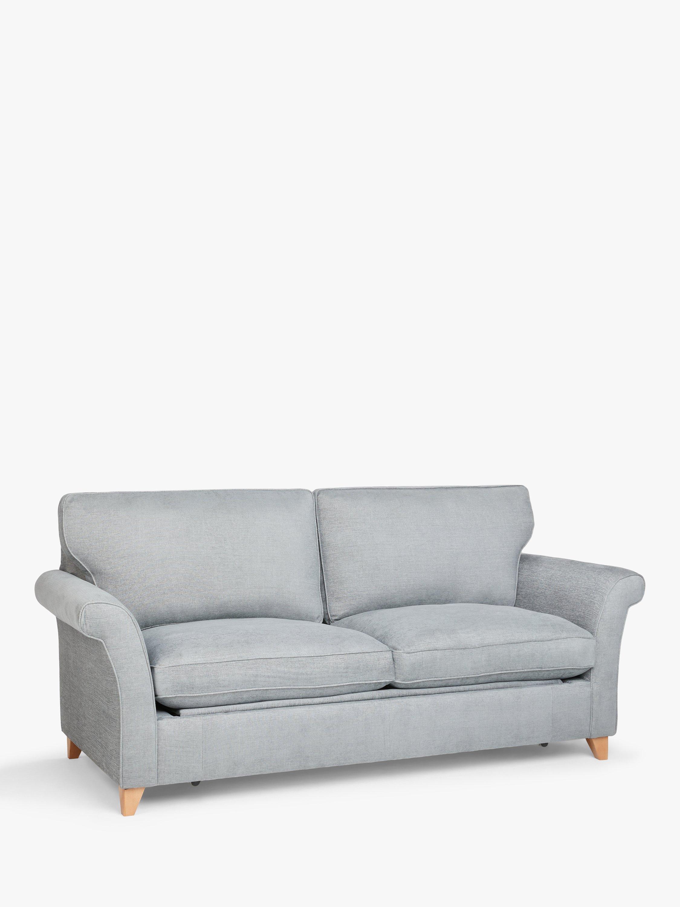 John Lewis OUTLET - Charlotte Grand 4 Seater Sofa Bed, Light Leg, Charm Grey - Like New