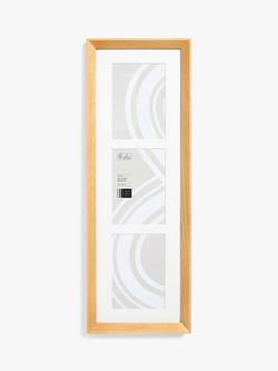John Lewis Isla Multi-aperture Photo Frame & Mount, 3 Photo, 5 x 7" (13 x 18cm), FSC-Certified (Oak Wood), Natural