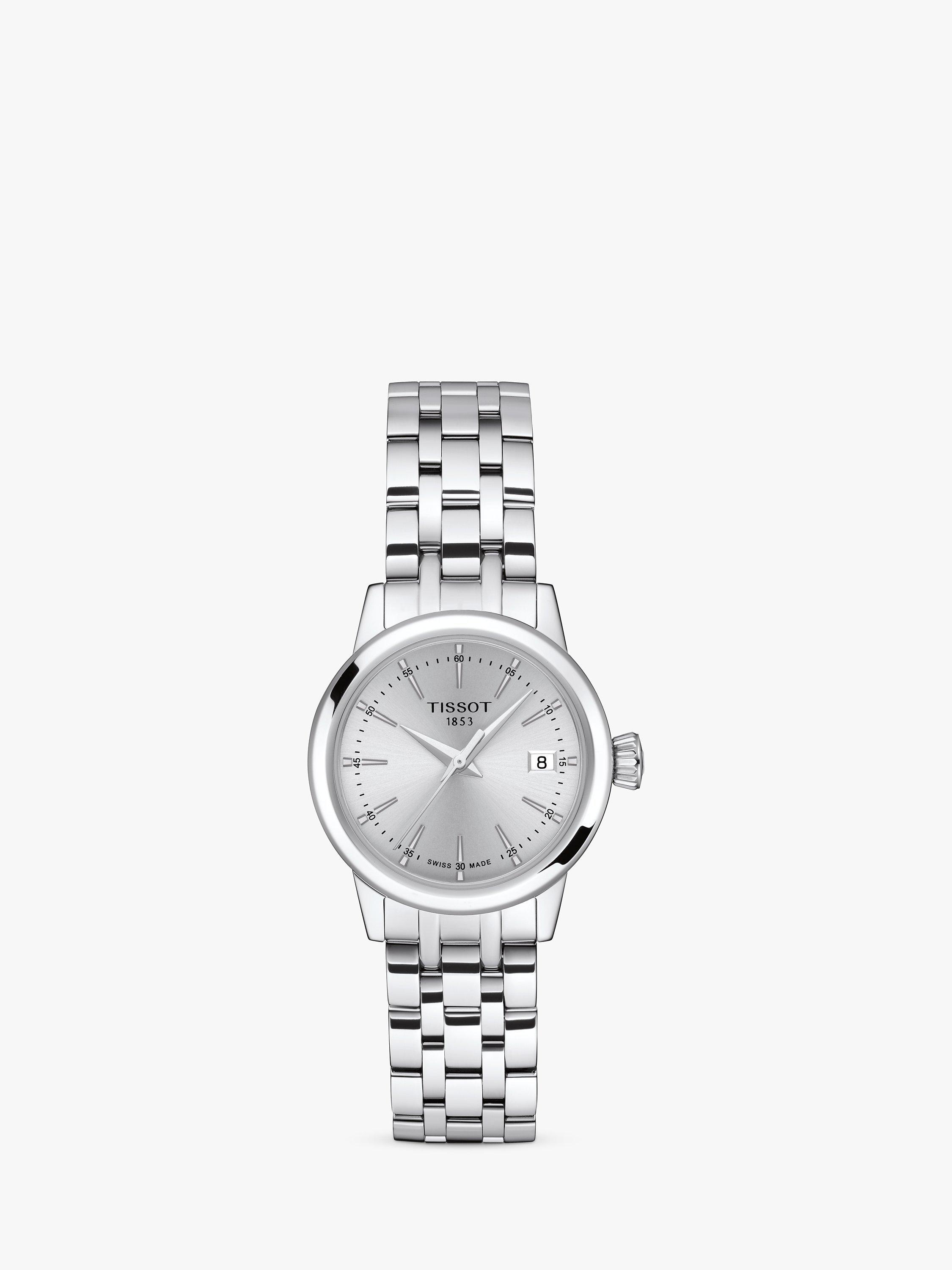 Tissot T1292101103100 Women s Classic Dream Date Bracelet Strap Watch Silver