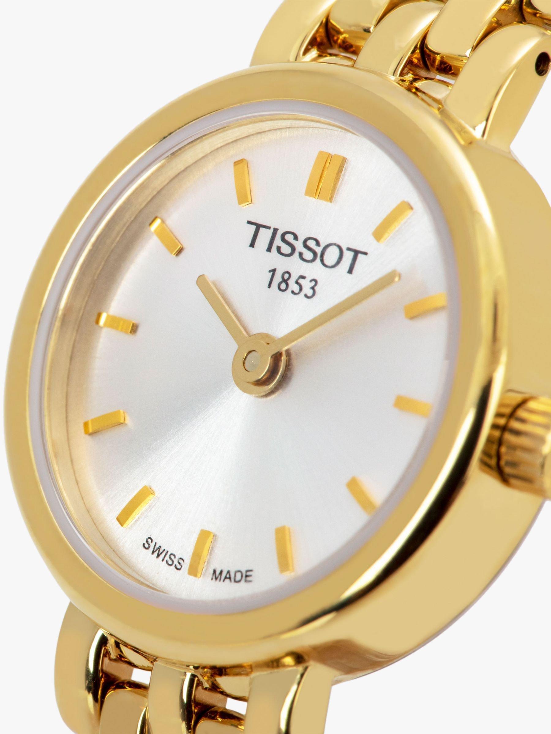 Tissot T0580093303100 Women's Lovely Bracelet Strap Watch, Gold/White