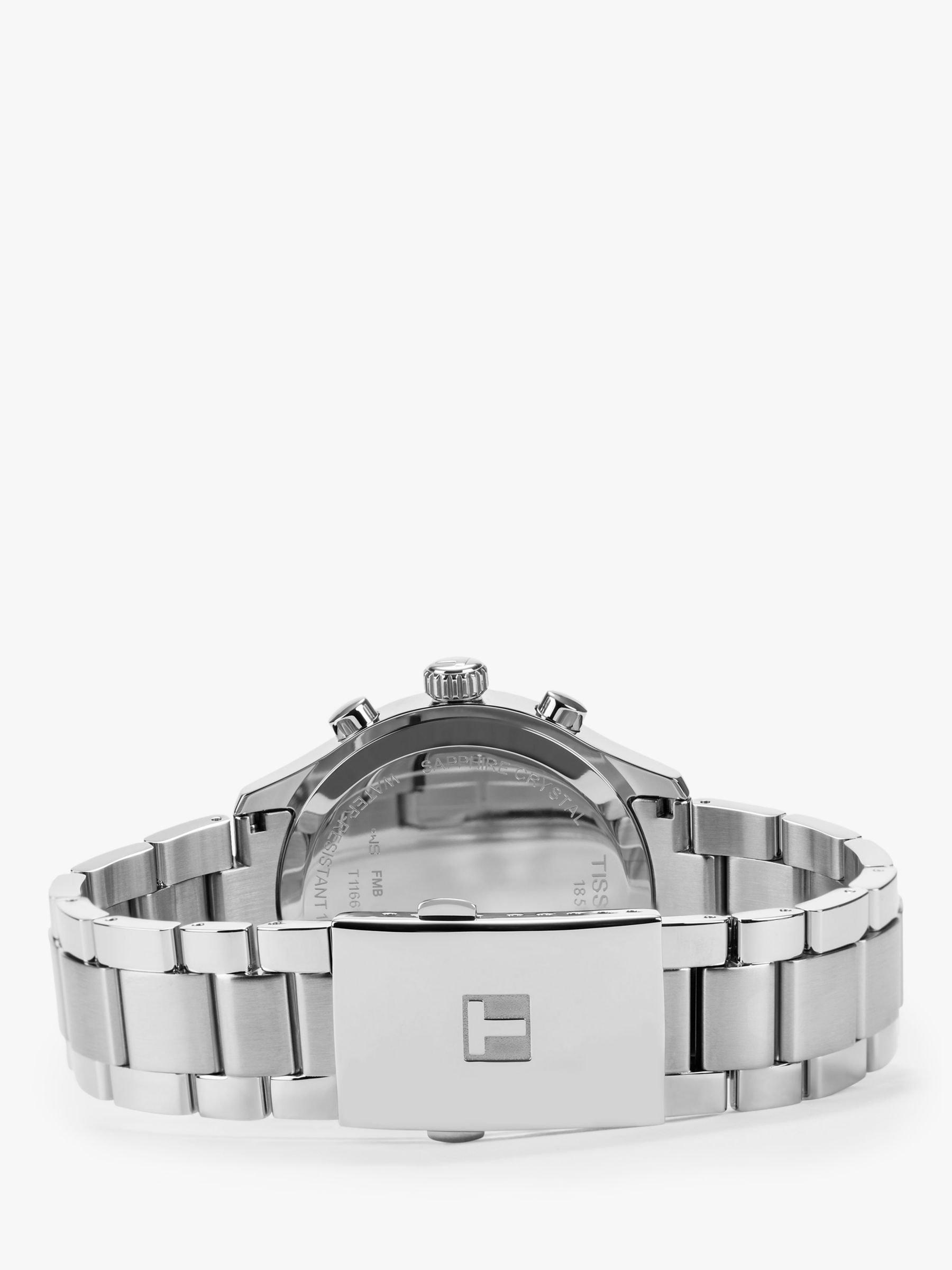 Tissot T1166171105701 Men's Chrono XL Classic Chronograph Date Bracelet Strap Watch, Silver/Black
