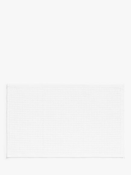 John Lewis Waffle Bath Mat, White