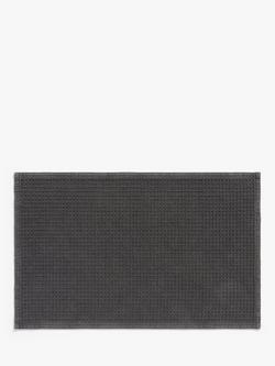 John Lewis Waffle Bath Mat, Graphite
