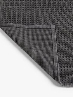 John Lewis Waffle Bath Mat - view 2, Graphite