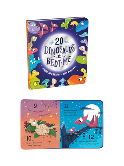 Twenty Dinosaurs at Bedtime Children's Book, Multi